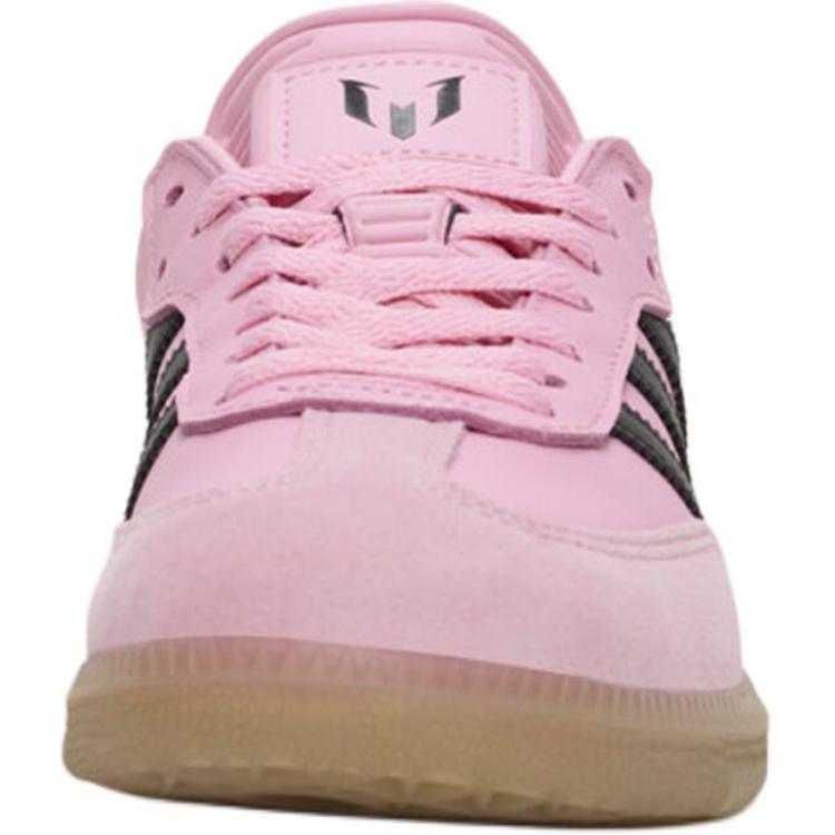 Лионель Месси x adidas Samba K Inter Miami CF - Тисненые кроссовки для детей в домашних цветах Розовый Светло-розовый Основной черный JR0424