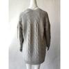 Autumn and Winter Women's Plus Size Twist Cardigan Solid Colour Medium Long Chunky Knit Sweater