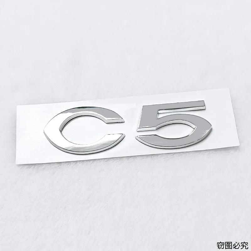 ABS 3D Sticker Styling for Citroen C2 C4 C5 Logo Car Rear Trunk Badge Auto Body Emblem Decals Auto Modified Accessories