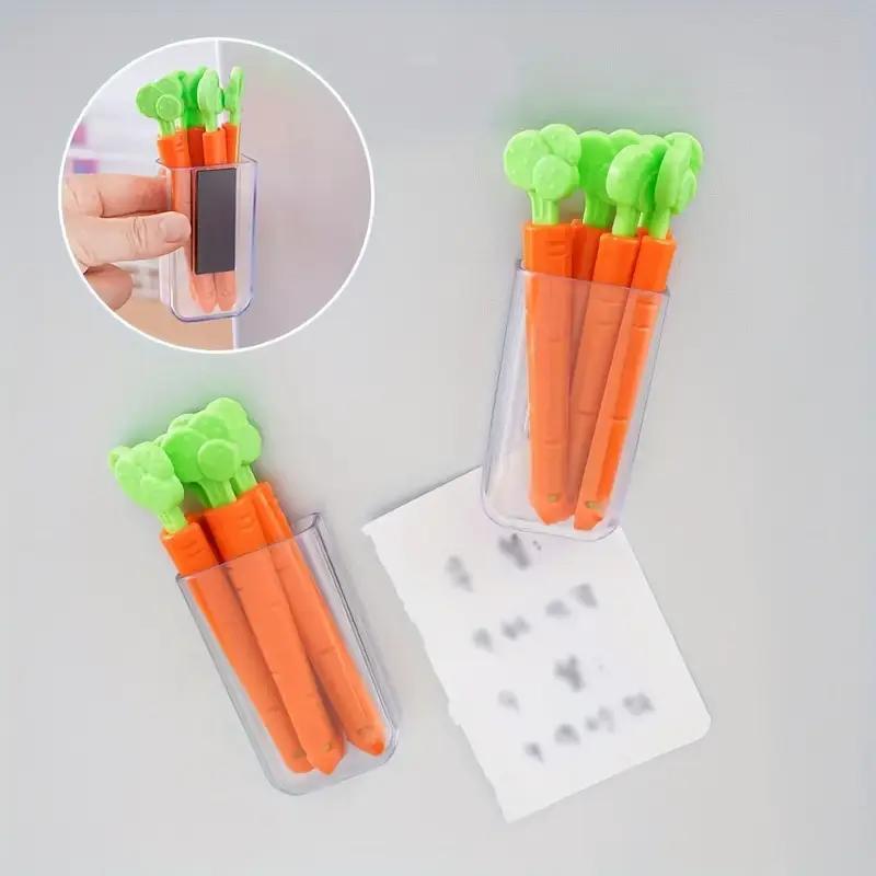 Tulip/Carrot 1pcs Sealing Clips with a Storage Box Packaging Clip Storage Box Snack Bag Sealed Moisture-proof Sealing Clip