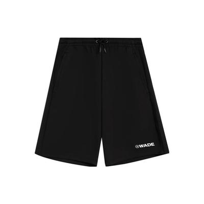 SS22 Wade Series Однотонные шорты с завязками и буквенным принтом, мужские брюки, черные AKSS421-1