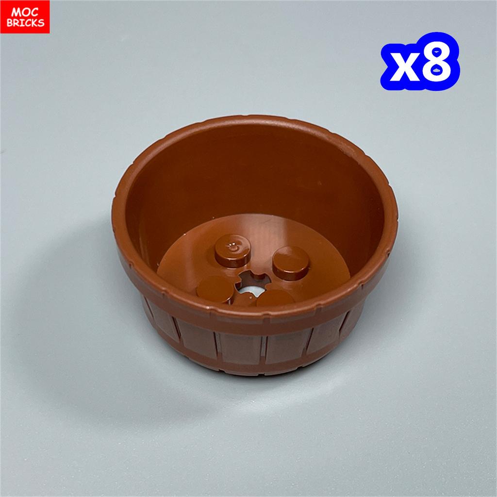 Серия контейнеров MOC Bricks Коробка для демонстрации Ведро Таз Горшок Упаковка Корзина Аксессуары Собранные Строительные Блоки Игрушки Подарок для Детей