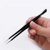 Stainless Steel Dual Head Nail Art Nippers Tweezers Clip Rhinestone Gem Picker