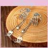 Skull Gothic Punk Ear Jewelry With Alloy Material For Wear Festival