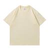 Unisex Heavyweight Pure Cotton Solid Color Short Sleeve Round Neck T-shirt