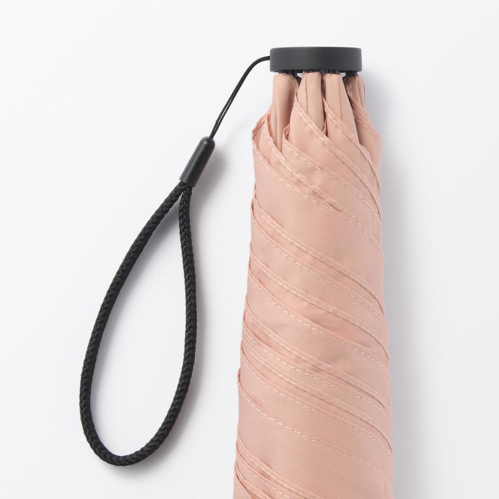 MUJI Легкий складной зонт от солнца и дождя, унисекс, легкий, 50 см, для взрослых, DEA03A5S, розовый,