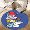 Персонаж BT21, Товары BT21 Коврик под стул Круглый ковер Ковер для офиса, Машинная стирка, Нескользящий, Подходит для гостиных, спален