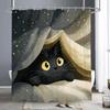 Набор штор для душа с милыми животными: кошка, собака, корова. Тканевые рождественские шторы для ванной комнаты, декор для дома, набор аксессуаров для ванной комнаты