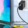 VAORLO Кабель для быстрой зарядки 100 Вт, кабель Type-C к кабелю Type-C для Huawei Xiaomi, кабель для быстрой зарядки 5A, USB-C к USB-C, кабель для передачи данных CC