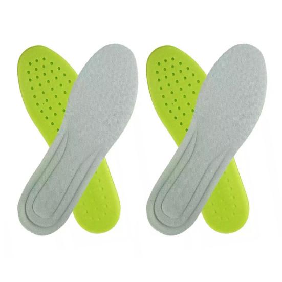 2 Pairs Sports Insoles Deodorant Breathable Shoe Inserts Plantar Fasciitis Orthopedic Cushioning Insoles for Men Women Travel Work