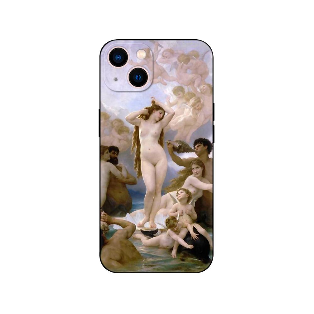 Черный чехол из ТПУ для Samsung Galaxy F23 M12 M22 M23 M32 4G M52 5G M30S M21 Художественная роспись Рождение Венеры