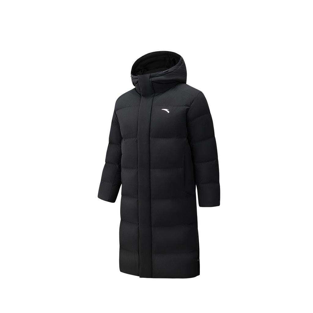 Men's ANTA Variety Training Collection Down Jackets Men's Black Hooded (Non-detachable) Moderate