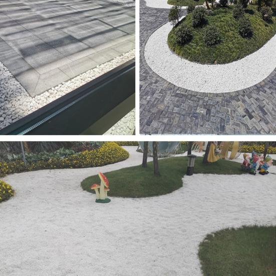 1 Set Stone Decor Multi-use Smooth Surface Natural Irregular Shape Stone Chip Decor for Handicrafts