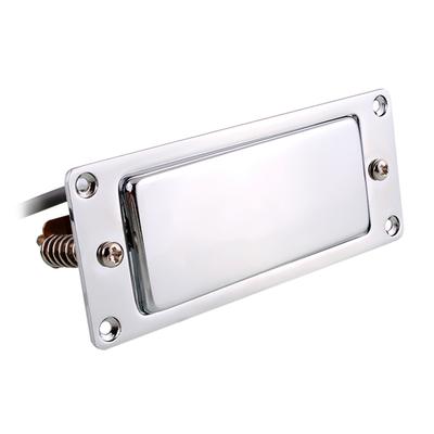 Мини-комплект звукоснимателей для хамбакера, совместимый с звукоснимателем для грифа электрогитары LP, двойной катушкой, хромированный