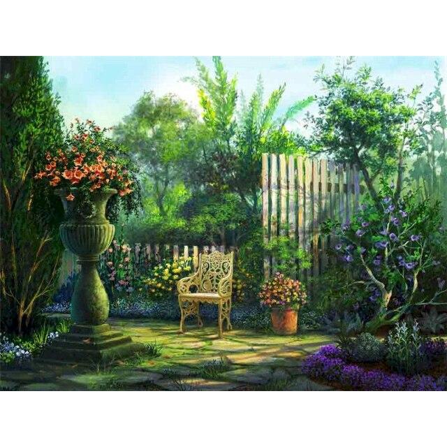 40x50 см Diy картина маслом по номерам садовая живопись по номерам взрослые пейзаж ручная роспись домашний декор подарок настенное искусство