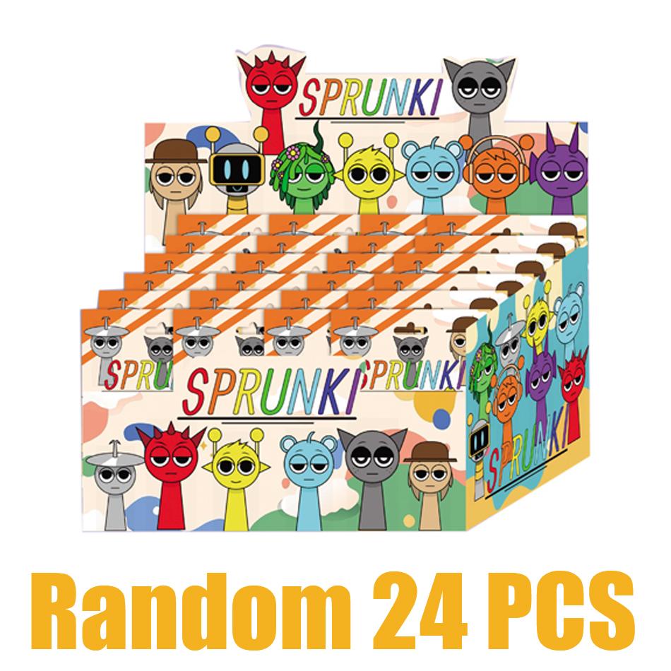 Смешные Фигурки Персонажей Sprunki Набор ПВХ Игра Sprunki Фигурки Действия и Игрушки Набор Персонажей Подарки на День Рождения Рождество для Детей