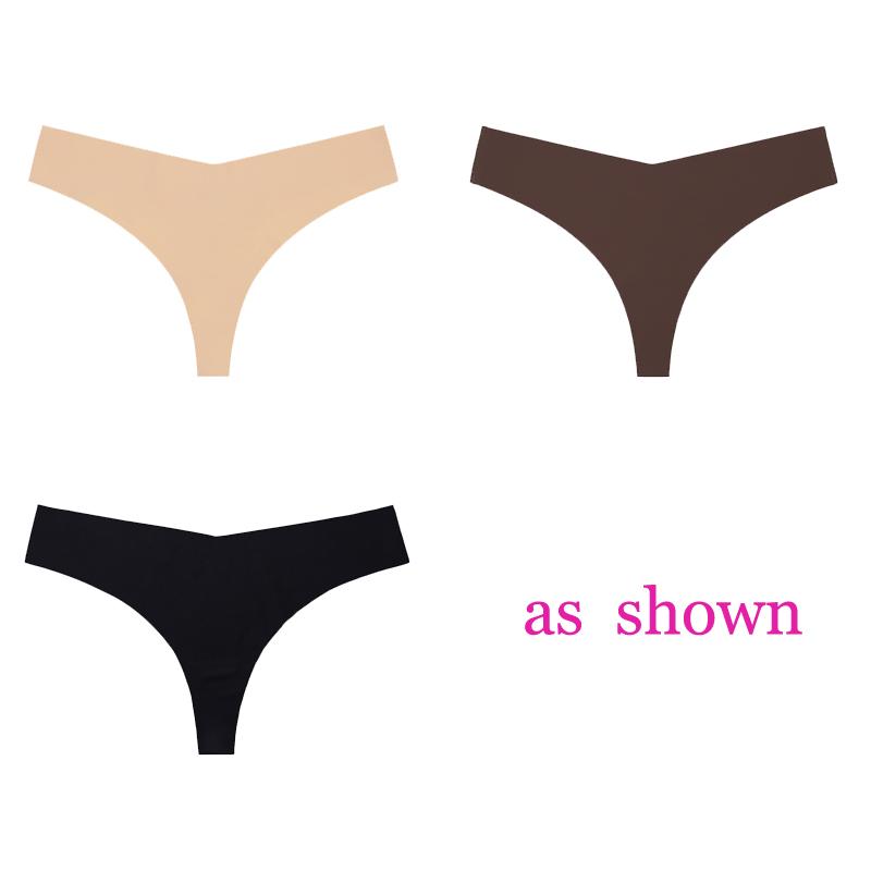 3 шт./лот, женские сексуальные трусики из ледяного шелка с низкой талией, нижнее белье без следов, стринги, женские стринги, дышащее нижнее белье, искушение, нижнее белье