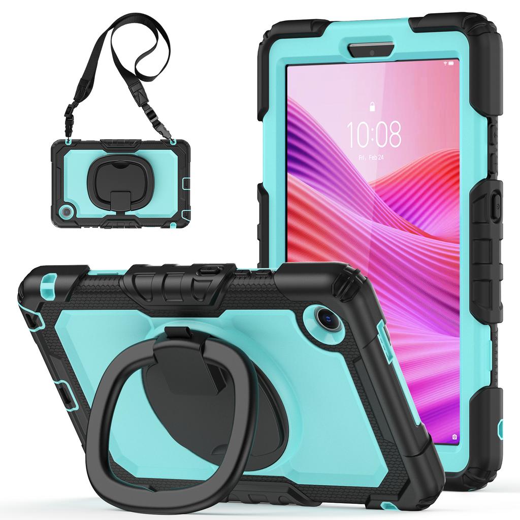 Чехол-подставка для Lenovo Tab K9 TB305FU, чехол для планшета из ПК+силикона с плечевым ремнем