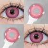 Eyeshare 1 Pair Pink Contact Lenses For Eyes Natural Pink Line Eye Contacts Beauty Students Annual Cosmetics