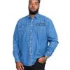 Duke Мужская джинсовая рубашка королевского размера D555 в стиле вестерн