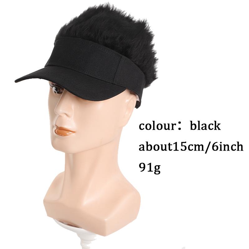 Fashionable Curly Hair Hip-hop Baseball Cap Wig Synthetic Fiber Wig Integrated with Sunshade and Fashionable Wig Accessories