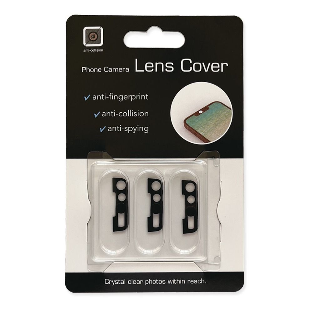 3PCS Phone Lens Antispy Metal Privacy Cap Webcam Cover Front Camera Slider Lens Sticker