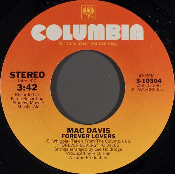 7-дюймовая пластинка МАК ДЭВИС - Вечные любовники 310304 Columbia 1976 США Фолк Б/У