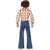 Smiffys Mens 70s Deluxe Flared Trousers