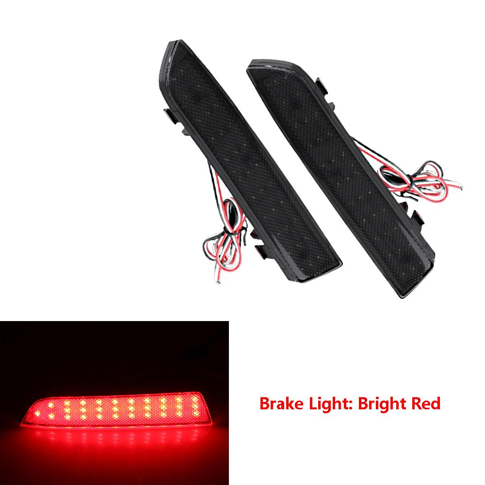 2pcs A4478260140 Rear Bumper Reflector LED Brake Stop Red Light Red Smoke Red Lens For Mercedes-Benz W447 Vito 2014-2021