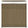 VidaXL Panier à linge avec 2 sections 53x35x57 cm résine tressée 372034