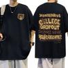 Футболка Kanye West College Dropout Мужская Одежда Хип-Хоп Винтажная Футболка Модная Повседневная Оверсайз Футболки Харадзюку Стритвир