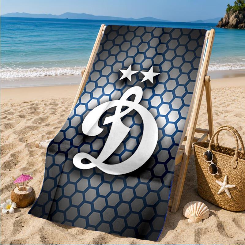 Dynamo Moscow Football Club Beach Towel, Quick-drying, Easy to Care for, Suitable for Both Fitness and Beach Vacations,Sports Essential