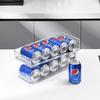 Dual-Layer Beverage Can Storage Rack for Refrigerator - Food-Grade, Automatic Filling