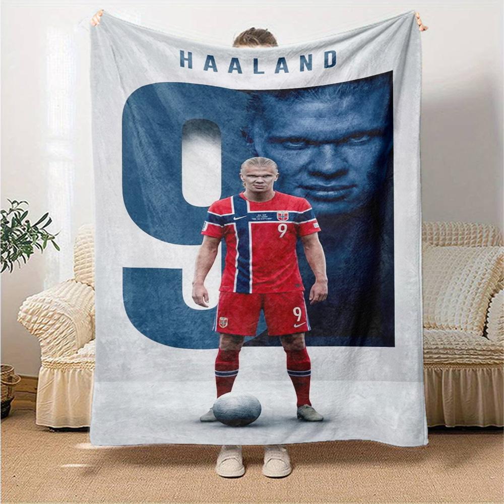 Haaland Blanket Comfortable Perfect for Bed Sofa Couch for All Seasons Modern Style Unique Gift for Family and Friends Camping