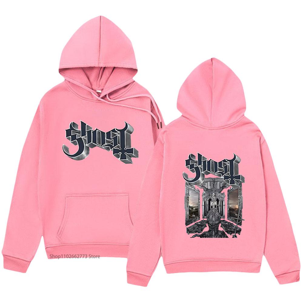 Толстовки Ghost Band с сатанистской печатью Skeletá Альбом Свитшоты Хип-хоп Уличная одежда Женская Мужская Одежда Мужская Мода Топы