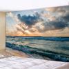 Home Decor Tapestry Landscape Wave Tapestry Ceiling Home Decor Tropical Tree Beach Wall Hanging Sunset Sea Tapestry 230x150cm