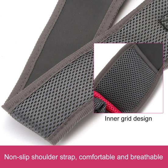 Pet Sling Carrier Scratch-Proof Good Ventilation Large Space Mesh Pet Sling Comfort Handbag for Outdoor