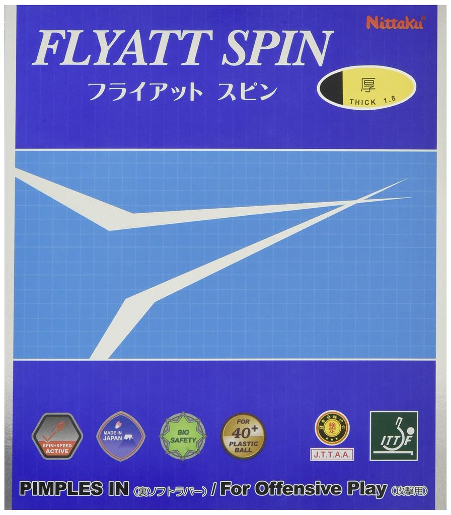 Накладка для настольного тенниса Nittaku Fly at Spin Back Soft Tension черная средняя NR-8569 (скорость)