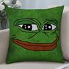 Sad P-Pepe Frog Pillow Gift Pillow Case Short Plush Sofa Decorative Gift Home Double-sided Printing Cushion