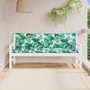 VidaXL Set of 2 Garden Bench Cushions Leaf Pattern, Seat Cushion, Patio Terrace Living Room Furniture Cushion 379098