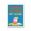 Выберите кофе, а не войну. Абстрактное настенное искусство. Печать на холсте. Производительность. Мультфильм. Смешной постер. Хороший друг. Подарочная комната. Домашний декор. Живопись.