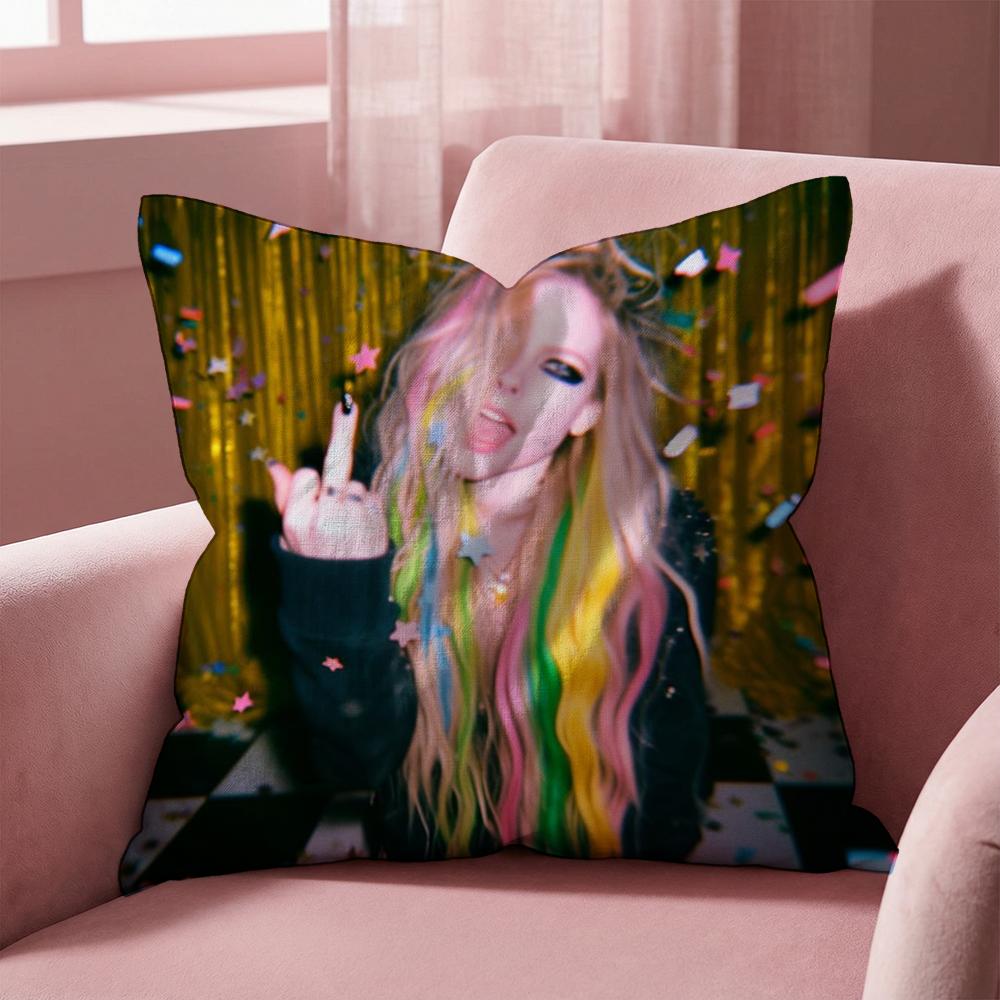 A-Avril Ramona Lavigne Наволочка для подушки Многоцелевая наволочка для дома и автомобиля - Двусторонняя, Мягкая и Прочная для ежедневного использования