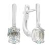 Серебряные серьги с натуральным топазом 1.995ct (2188346)