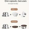 T02C!Многоразовые капсулы для эспрессо для Nespresso Vertuo /Next/Plus, перезаправляемые кофейные капсулы с темпером, ложкой, щеткой