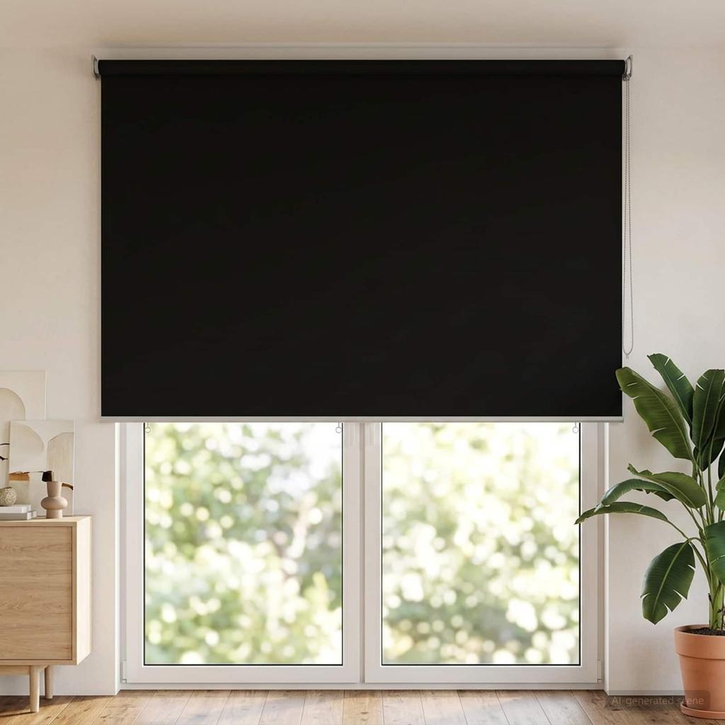 Outdoor Roller Blinds with UV Protection Black 180 x 230 cm