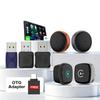 Oem Odm Обновление 2-в-1 CarPlay Dongle Android Auto Адаптер Проводной Car Play Дисплей к Беспроводному Carlinkit Умная AI Стриминговая Коробка