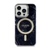 Guess Marble Magsafe - Etui Iphone 14 Pro Max (Czarny)