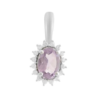 Серебряная подвеска с аметистом 0.821ct (2189169)