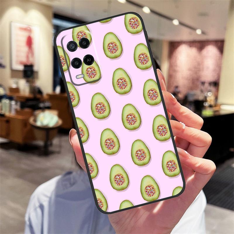 Милый Чехол-Коллаж с Авокадо для Oppo A17 A77 A80 A40 A60 A98 A78 A18 A38 A58 A16 A76 A96 A74 A94 A54 A57S A15