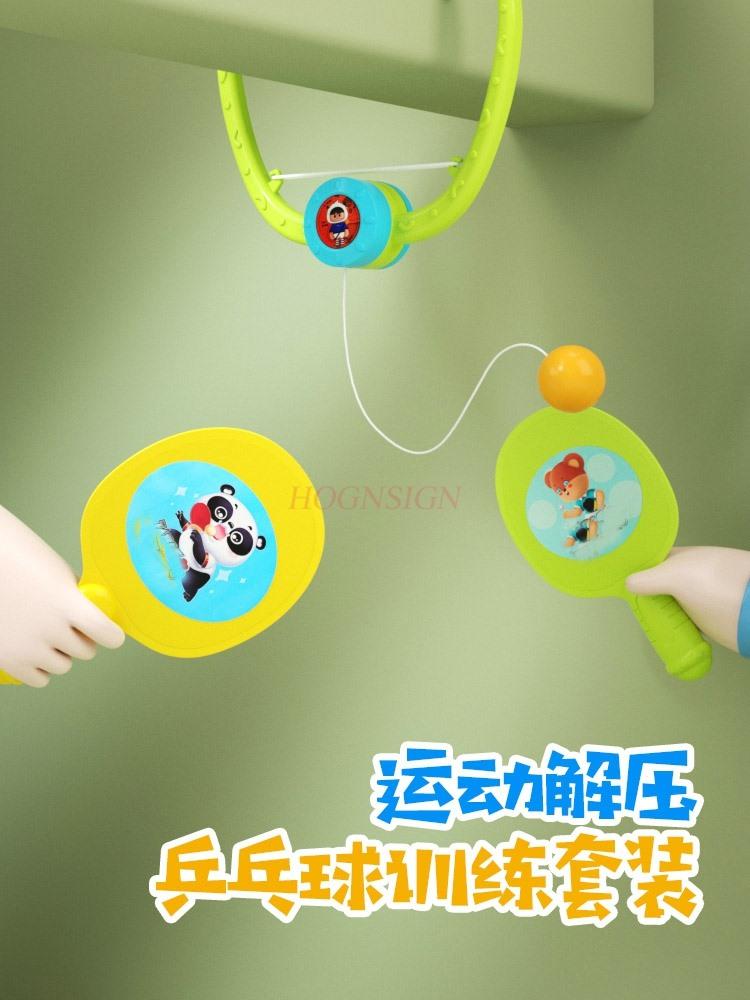Children'S Hanging Table Tennis Trainer Indoor Parent-Child Ball Toys Hand Eye Coordination Exercise Pat Le Toys